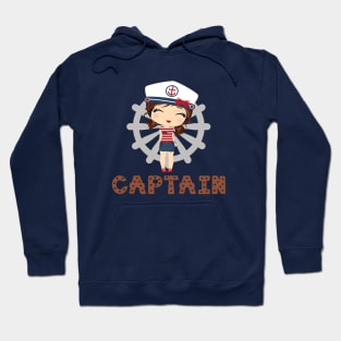 Captain girl (brown) Hoodie